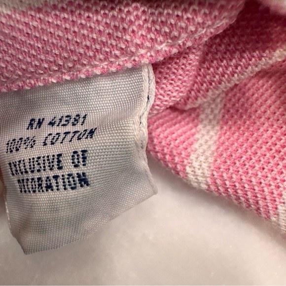 Ralph Lauren Shirt Men’s Knit Oxford Button Down Pink/white Striped Sz Large - Picture 10 of 10